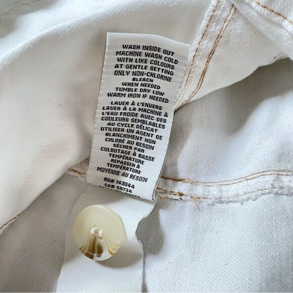 Bagatelle Collection Off-white Utility Jacket Button Belted Cotton, Women Small - Picture 9 of 11